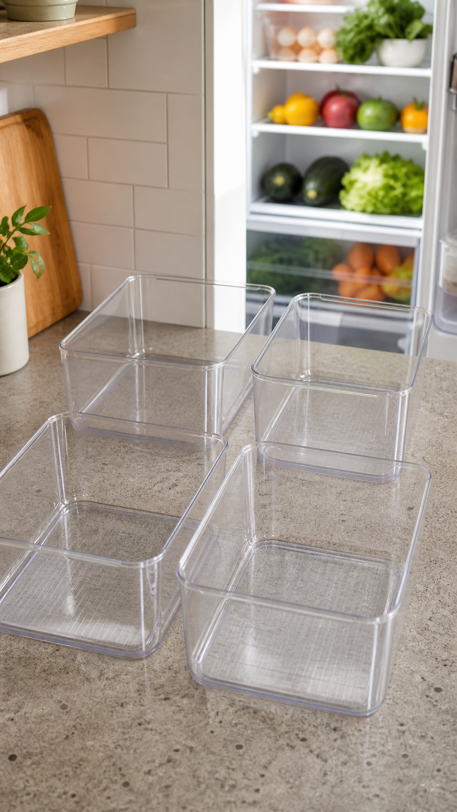 organizador de geladeira acrílico